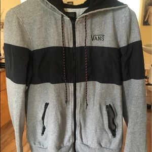 VANS Black and Gray Zipper Hoodie